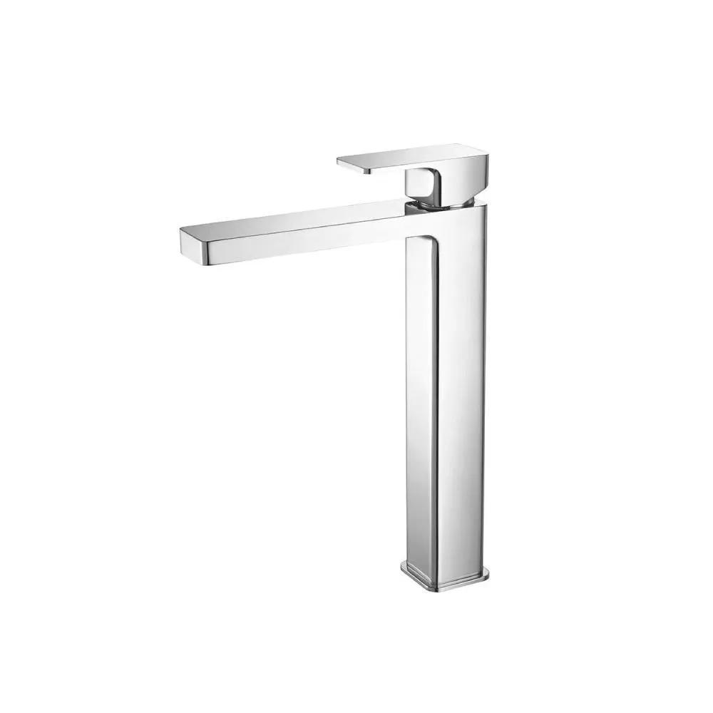 chrome bathroom faucet