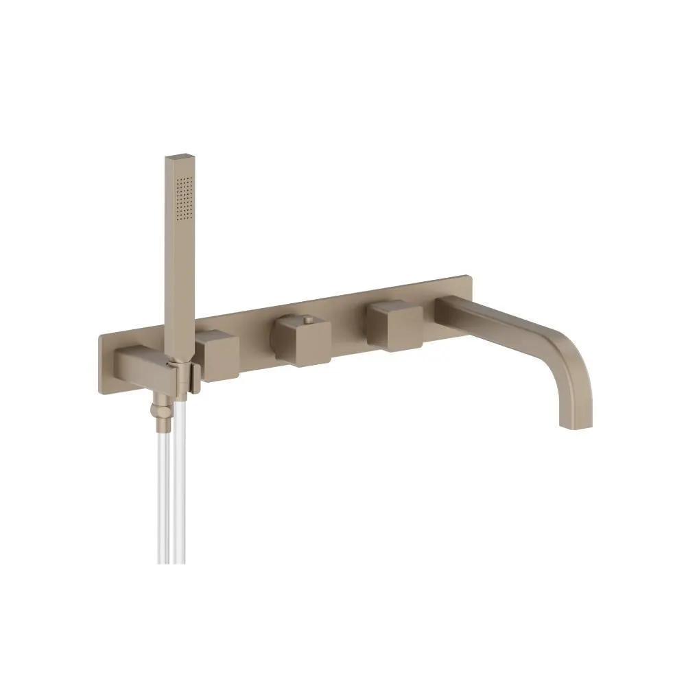 Flusso Serie 196 Wall Mount Tub Filler with Hand Shower by Flusso