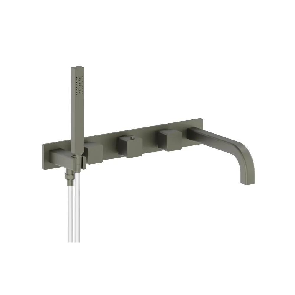 Flusso Serie 196 Wall Mount Tub Filler with Hand Shower by Flusso