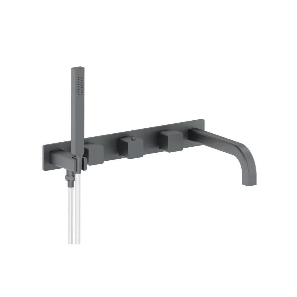Flusso Serie 196 Wall Mount Tub Filler with Hand Shower by Flusso