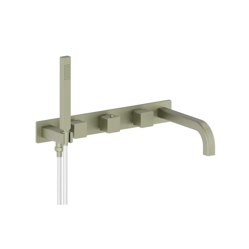 Flusso Serie 196 Trim for Wall Mount Tub Filler with Hand Shower by Flusso