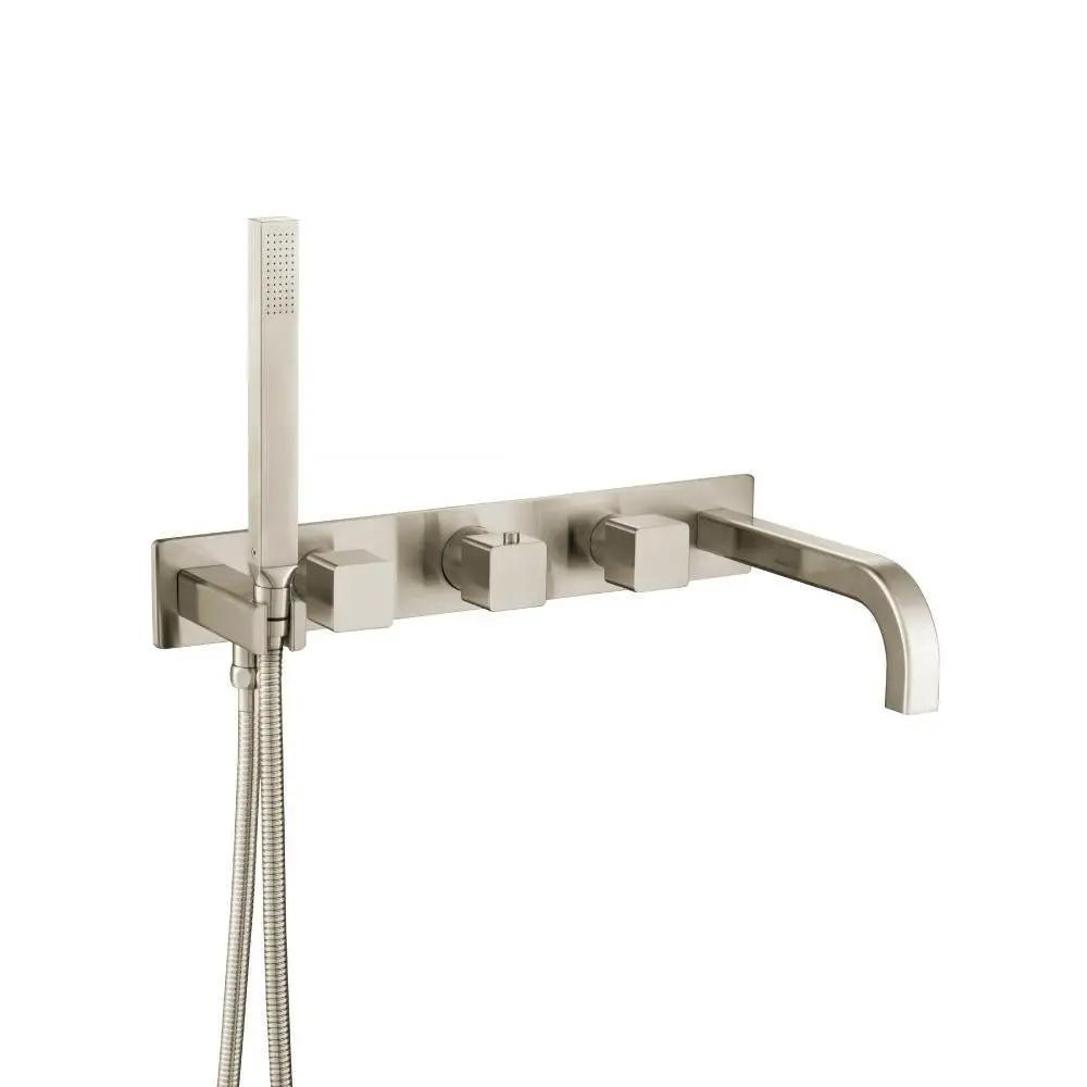 Flusso Serie 196 Trim for Wall Mount Tub Filler with Hand Shower by Flusso