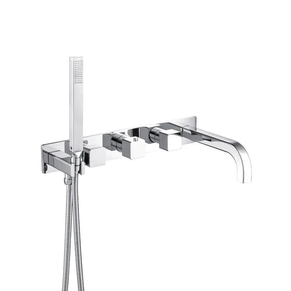 chrome tub filler