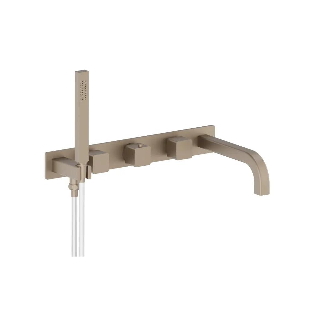 Flusso Serie 196 Trim for Wall Mount Tub Filler with Hand Shower by Flusso
