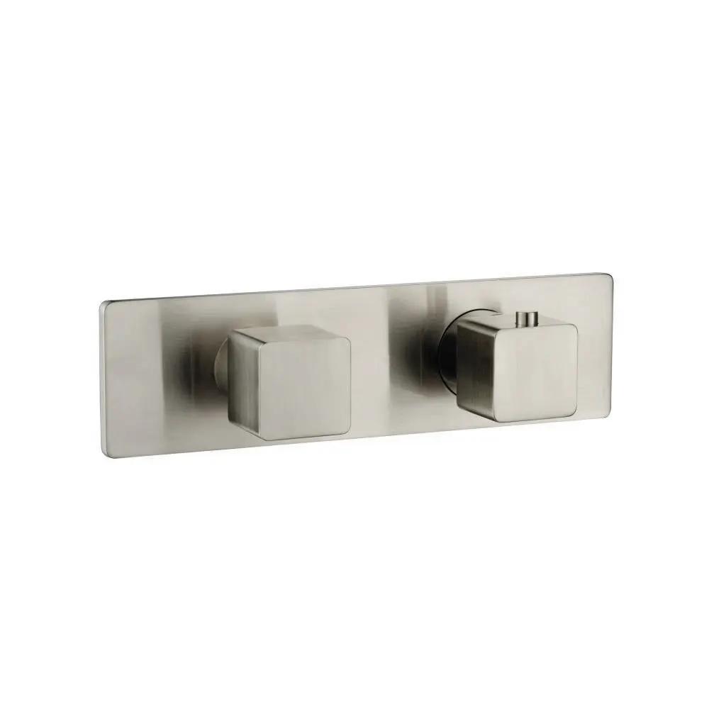 Flusso Serie 196 3/4" Horizontal Thermostatic Shower Valve and Trim - 2 Output by Flusso