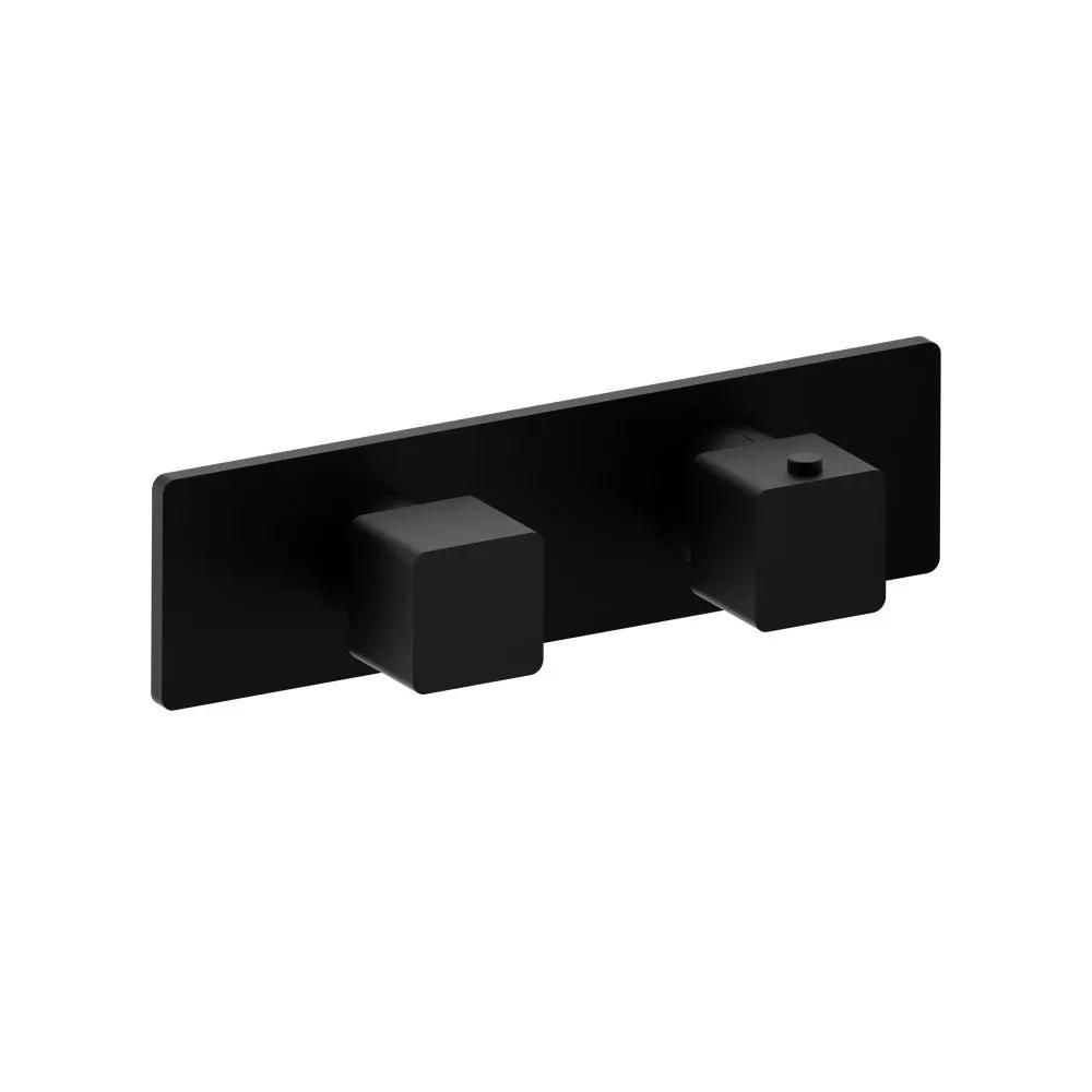 Flusso Serie 196 3/4" Horizontal Thermostatic Shower Valve and Trim - 3 Output by Flusso
