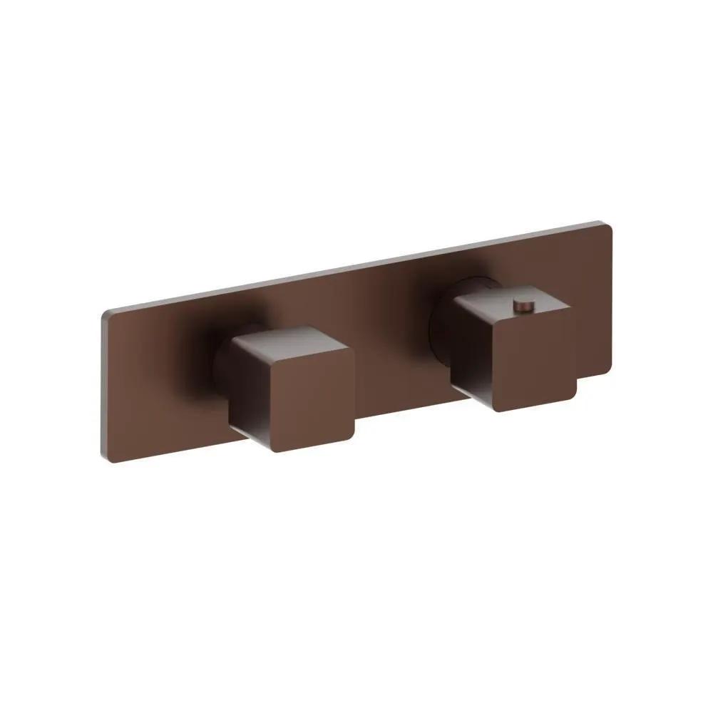 Flusso Serie 196 3/4" Horizontal Thermostatic Shower Valve / Trim - 1 Ouptut by Flusso