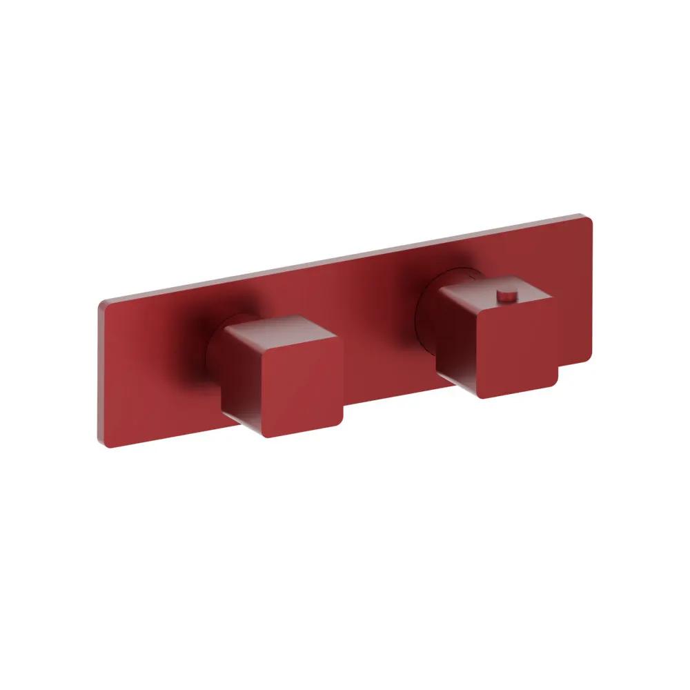 Flusso Serie 196 3/4" Horizontal Thermostatic Shower Valve and Trim - 3 Output by Flusso