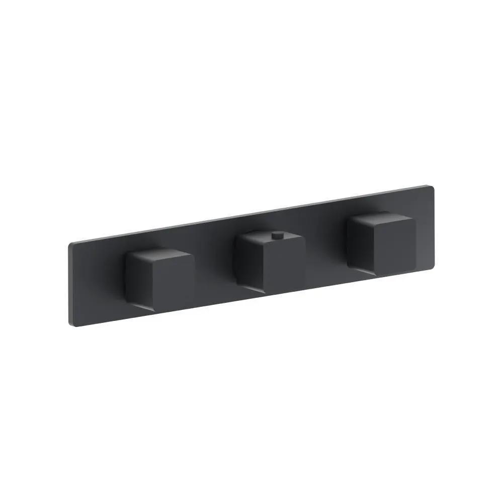 Flusso Serie 196 3/4" Horizontal Thermostatic Valve with 2 Volume Controls and Trim by Flusso