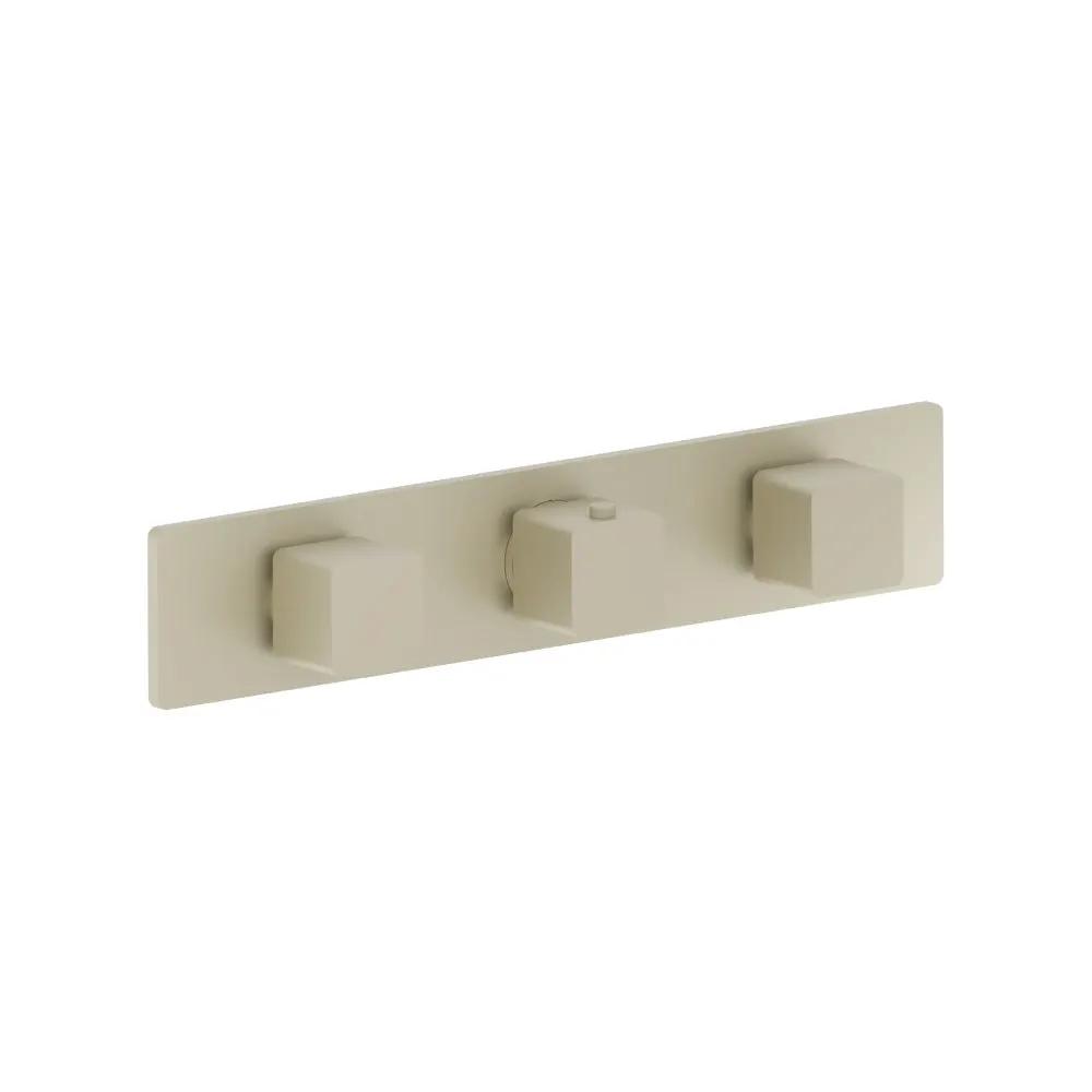Flusso Serie 196 Trim for Horizontal Thermostatic Valve with 2 Volume Controls by Flusso