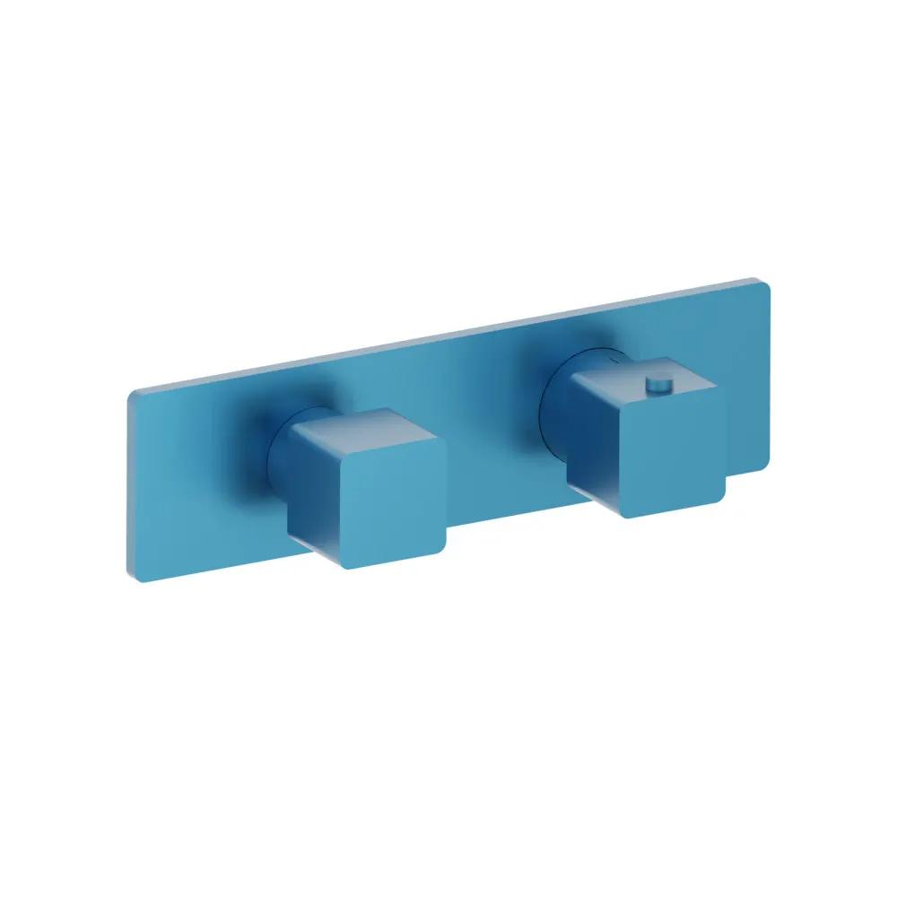 Flusso Serie 196 3/4" Horizontal Thermostatic Shower Valve and Trim - 2 Output by Flusso