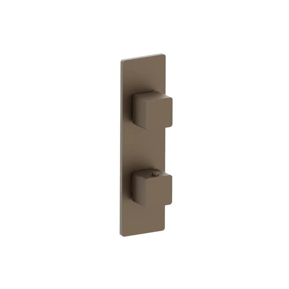 Flusso Serie 196 3/4" Horizontal Thermostatic Shower Valve and Trim - 1- Output by Flusso