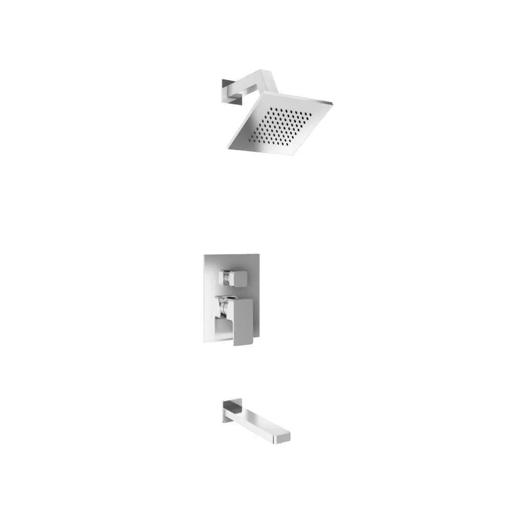 chrome shower set