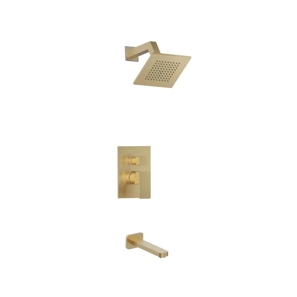 Flusso Serie 196 Two Output Shower Set with Shower Head and Tub Spout by Flusso