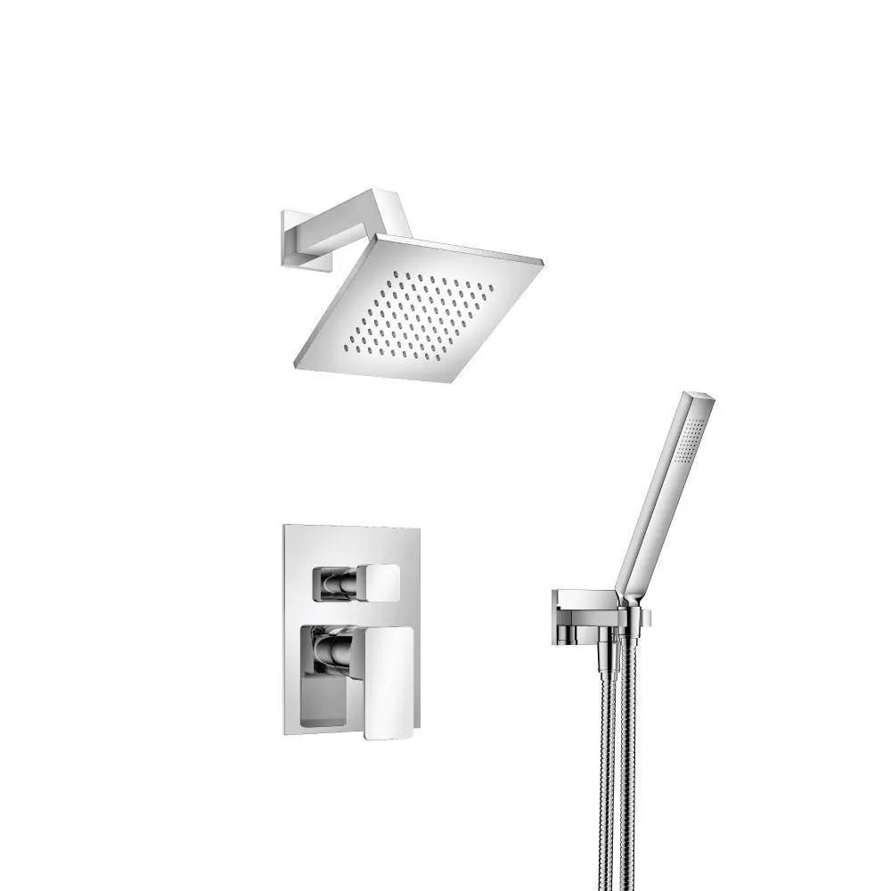 chrome shower set