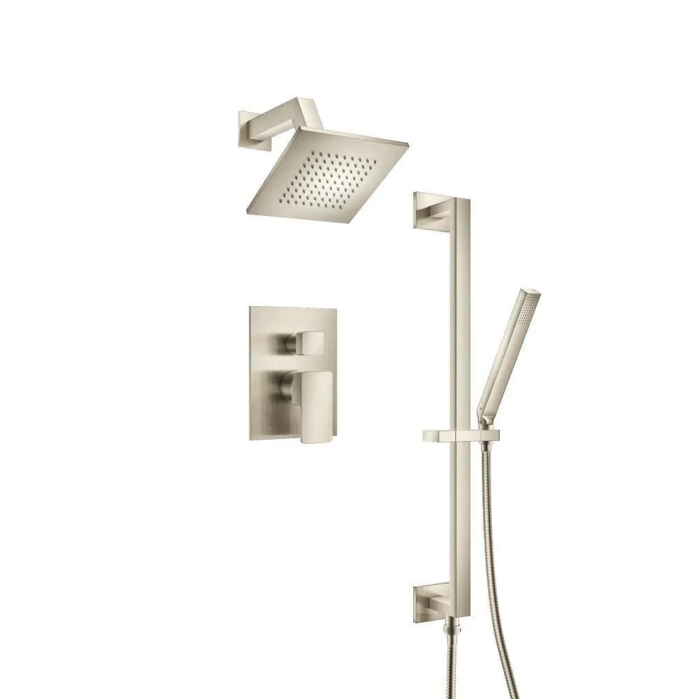 Flusso Serie 196 Two Output Shower Set with Shower Head, Hand Held and Slide Bar by Flusso