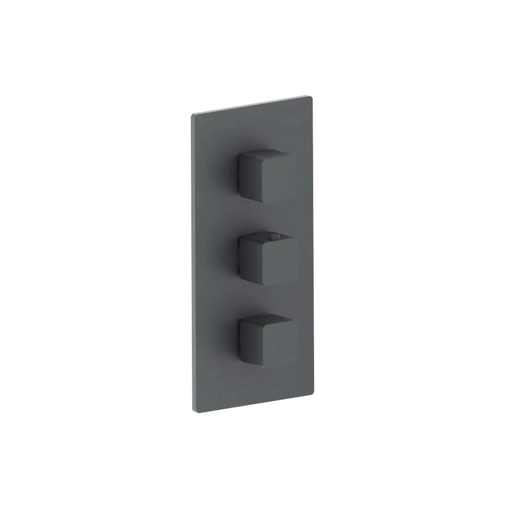 Flusso Serie 196 3/4" Thermostatic Valve with Trim - 3 Output by Flusso