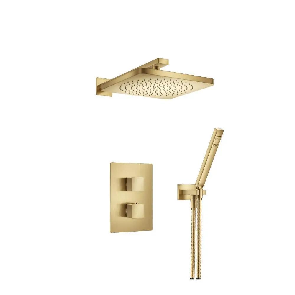 Flusso Serie 196 Two Output Shower Set with Shower Head and Hand Held by Flusso