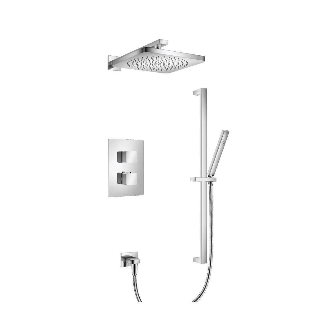 chrome shower set