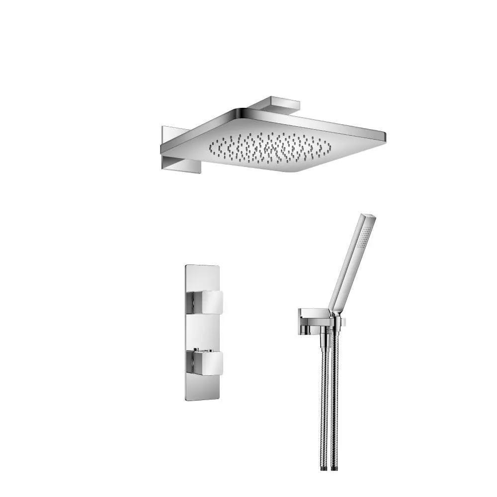 chrome shower set
