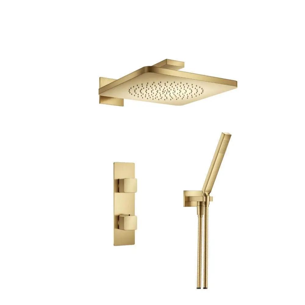 Flusso Serie 196 Two Output Shower Set with Shower Head and Hand Held by Flusso