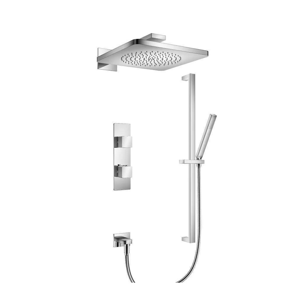 chrome shower set