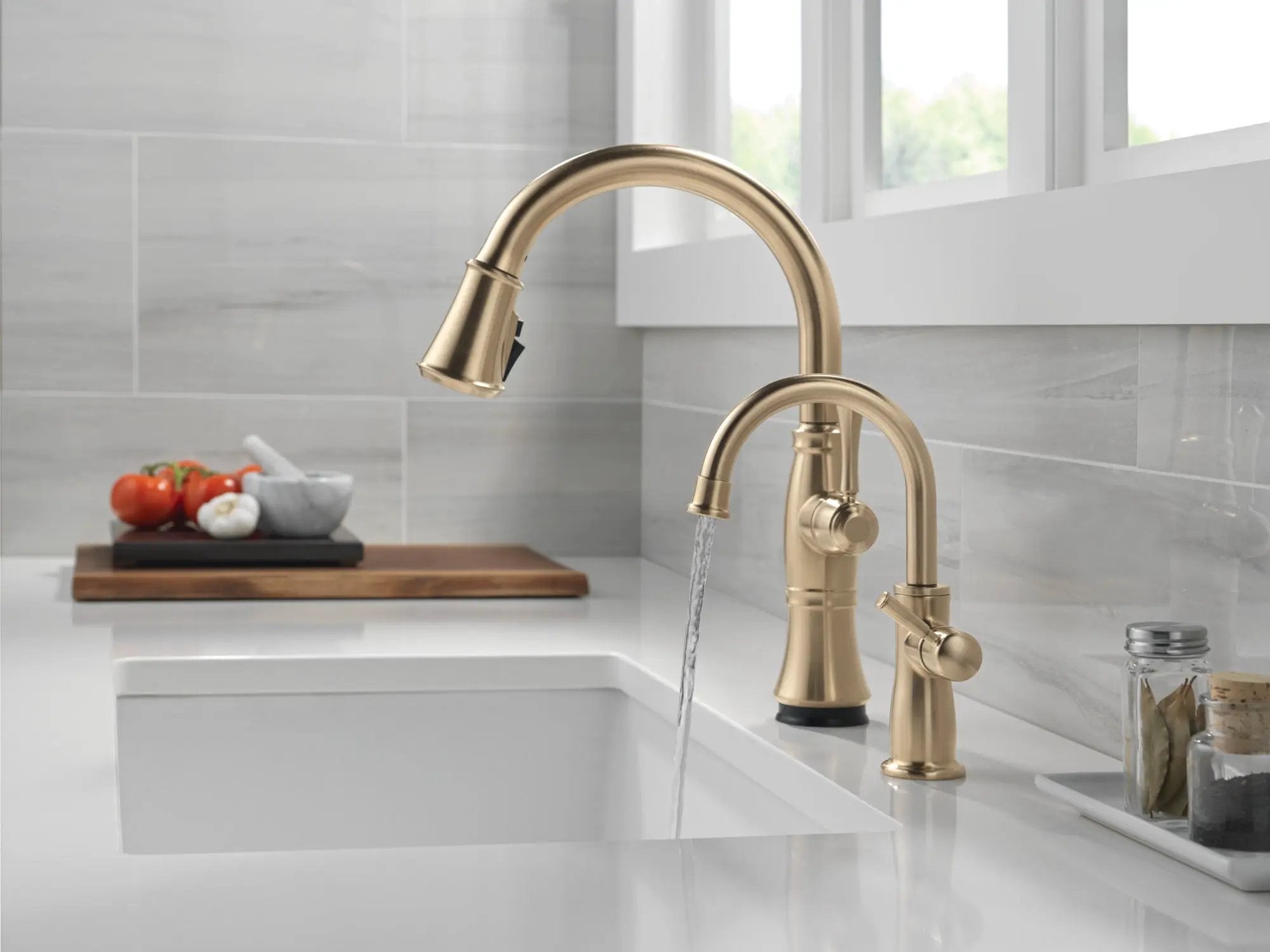 lumicoat champagne bronze kitchen faucet