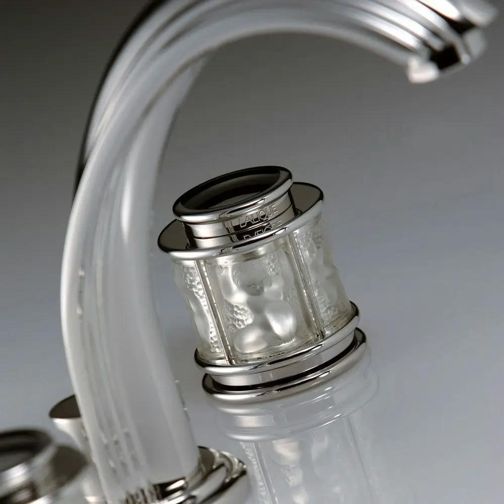 chrome polished faucet
