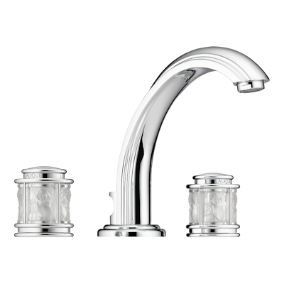 chrome polished faucet