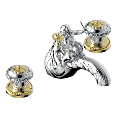 THG Paris Amour De Trianon Widespread Lavatory Set with Drain