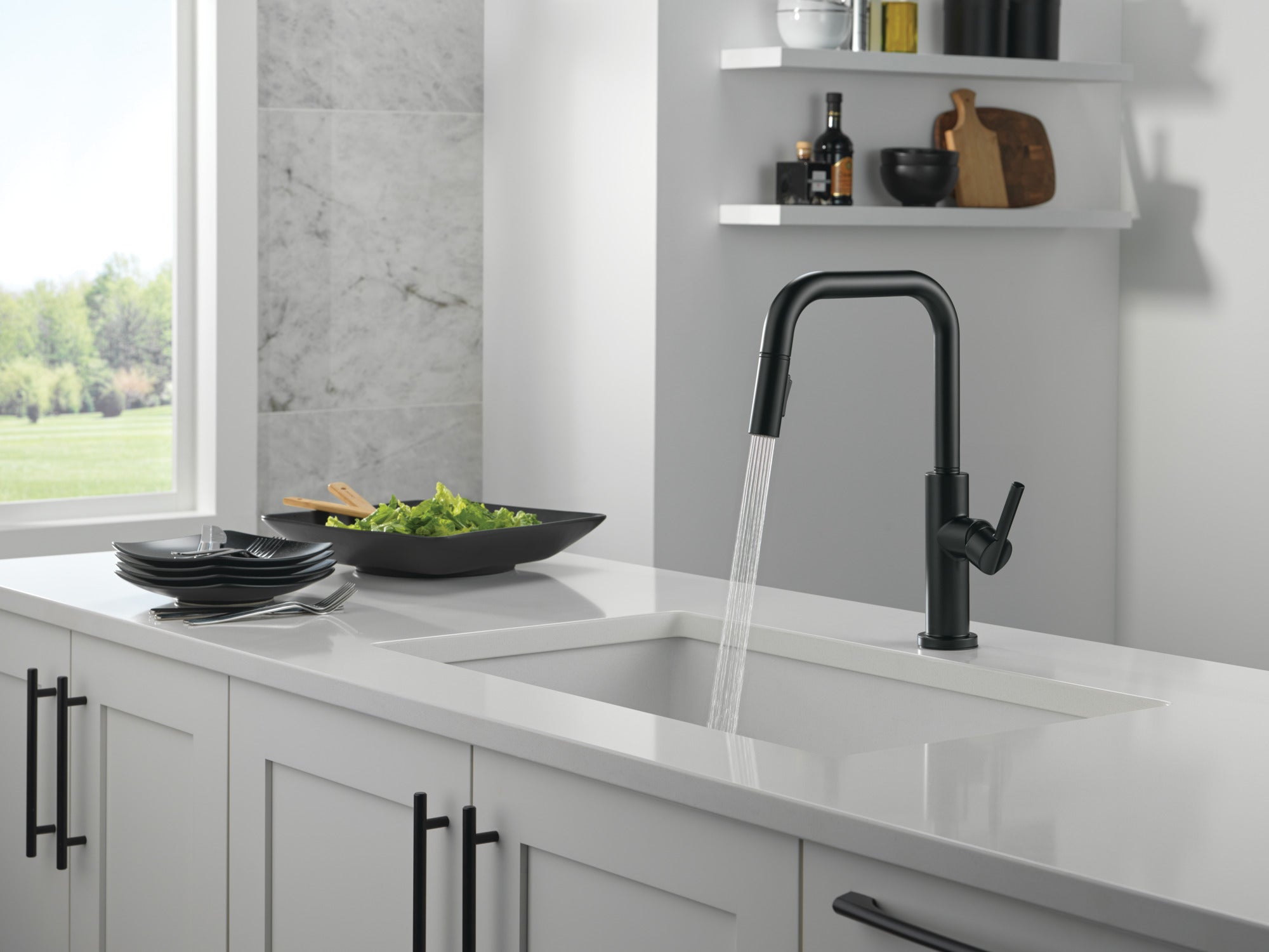 matte black kitchen faucet