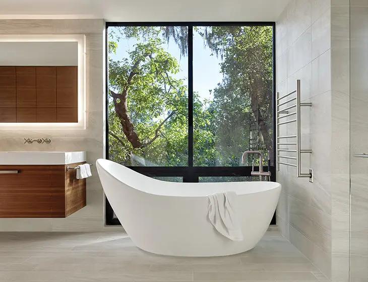 white bathtub