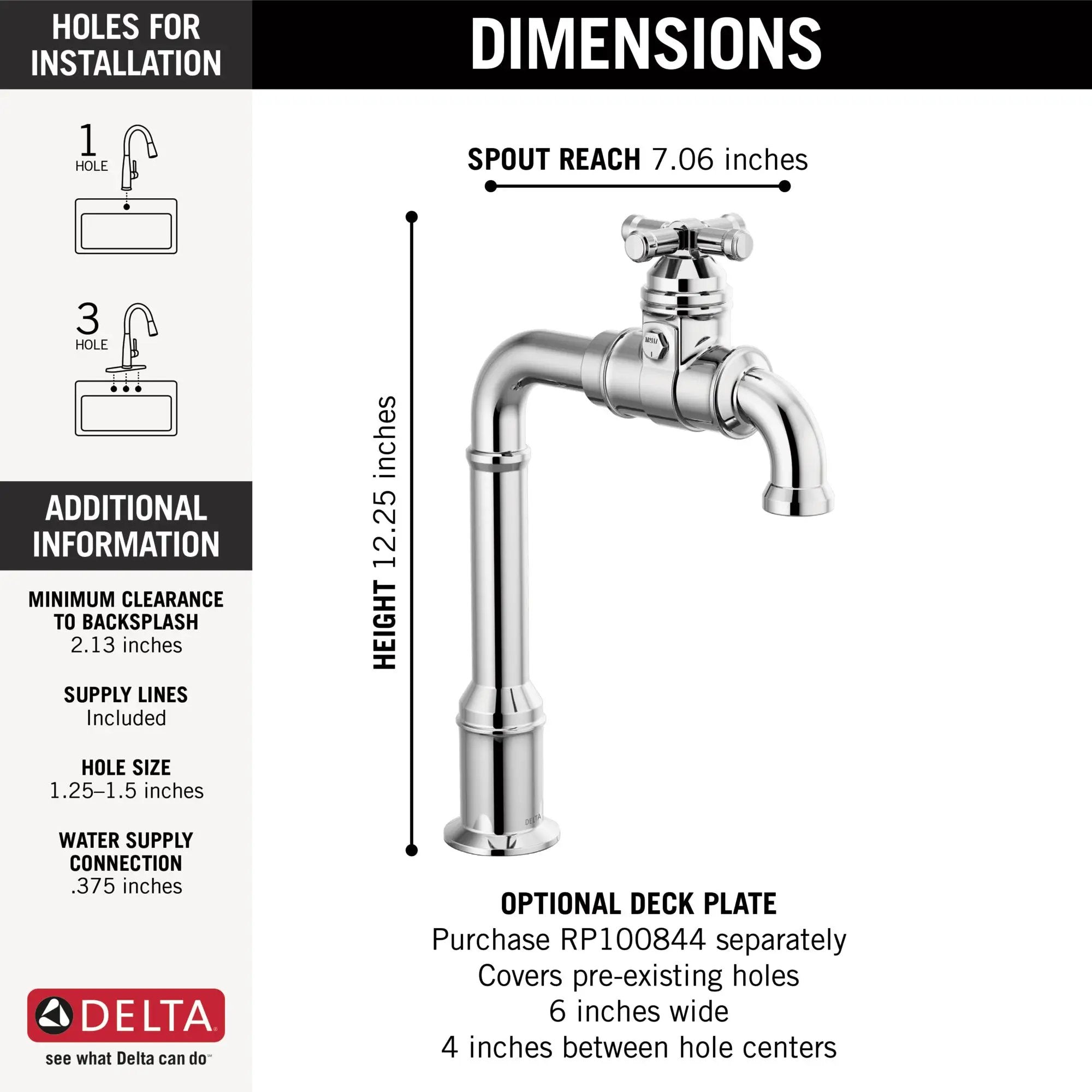 chrome kitchen faucet