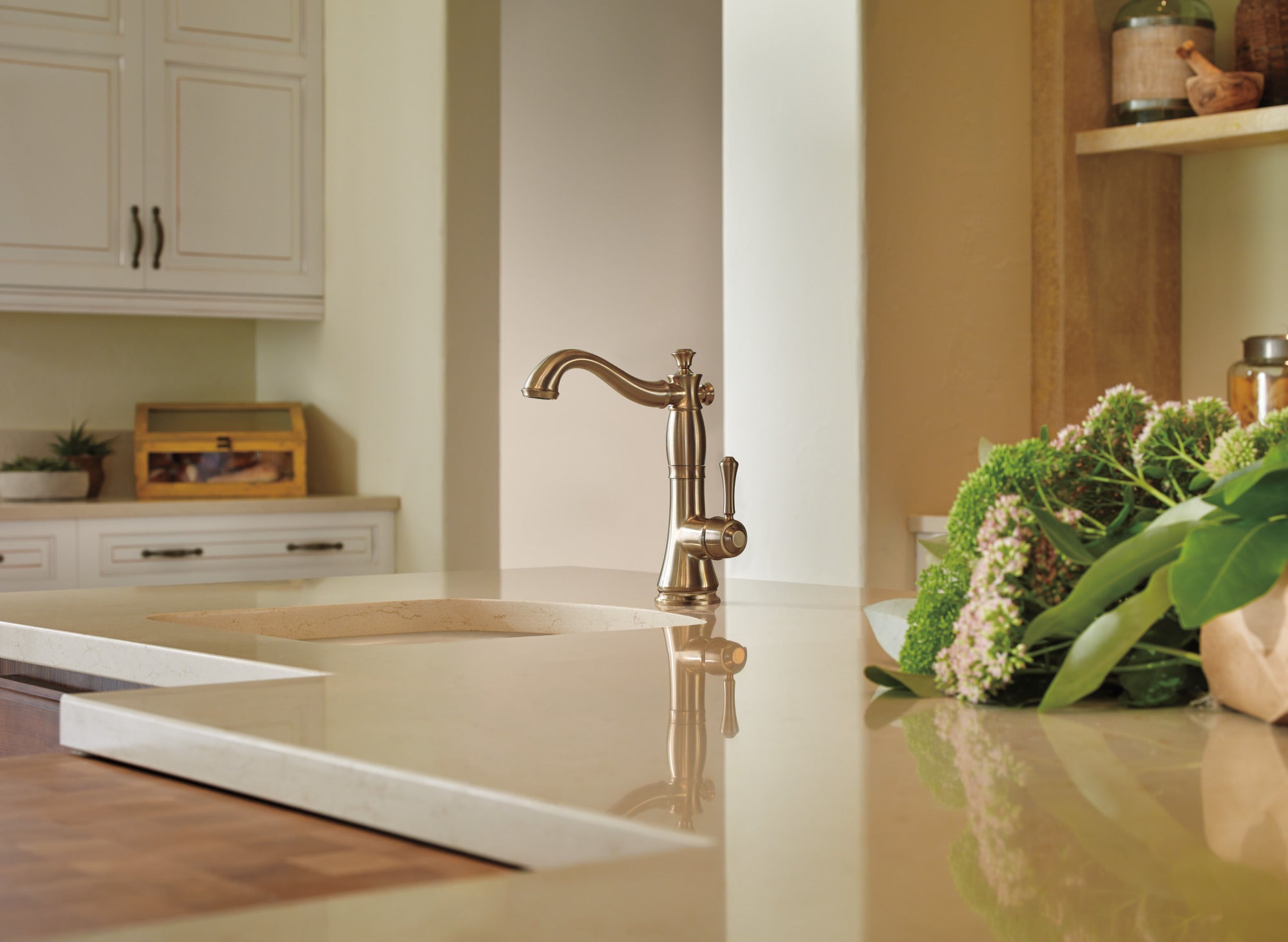 champagne bronze kitchen faucet