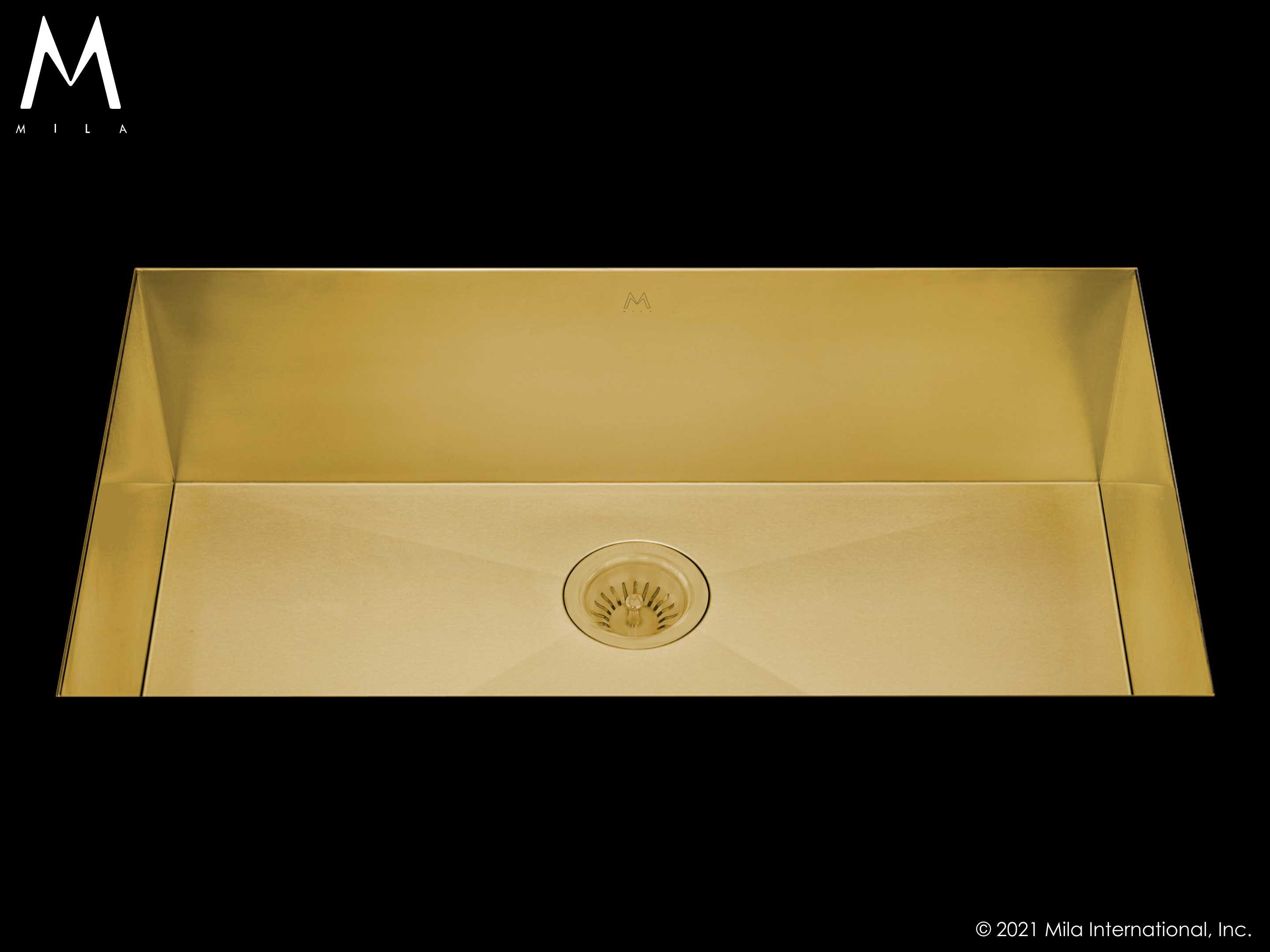 MILA FLATIRON Single Bowl Under Mount 38 x 18.5 Kitchen Sink