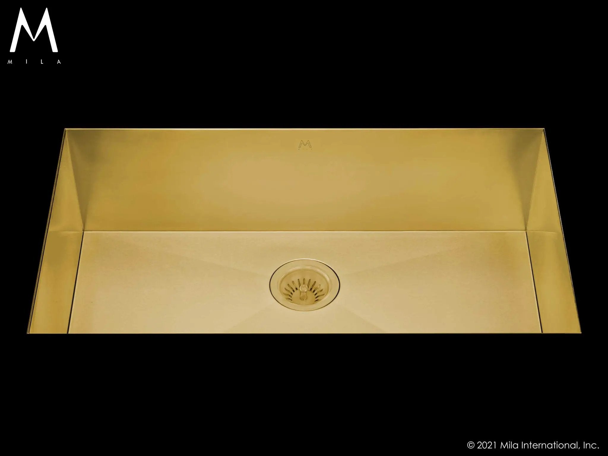 MILA FLATIRON Single Bowl Under Mount 38 x 18.5 Kitchen Sink by Mila International
