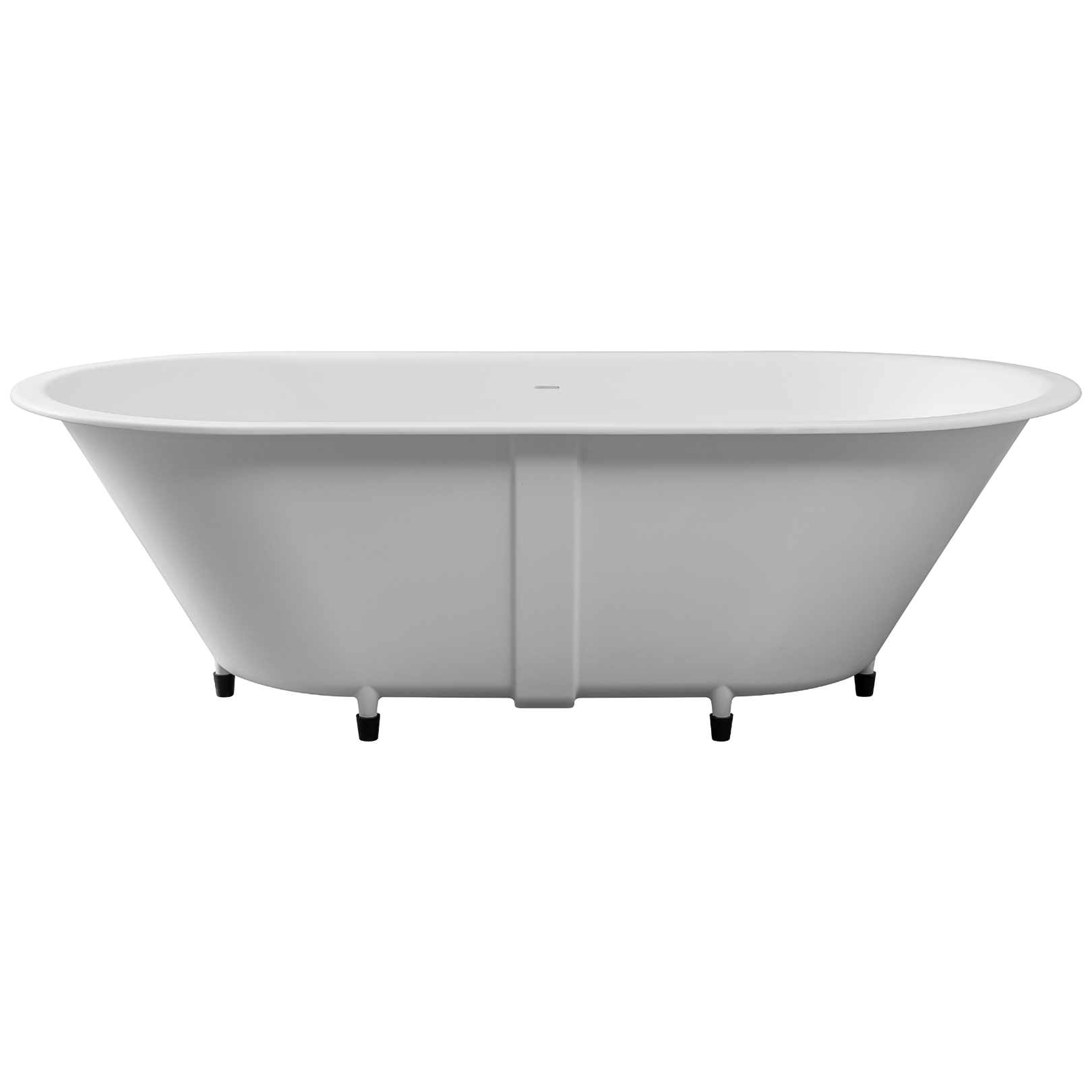 white drop-in bathtub