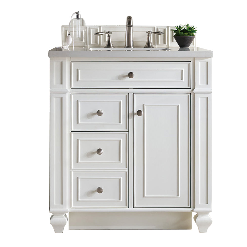 James Martin Vanities Bristol 30" Single Vanity - Bright White
