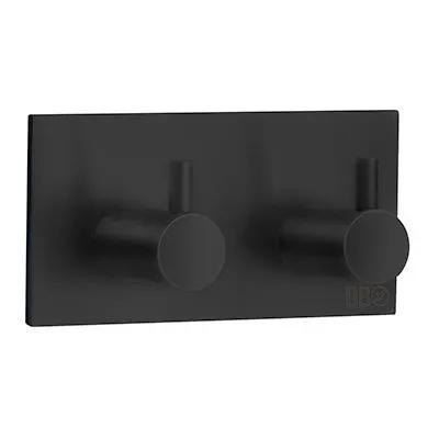 Smedbo Beslagsboden Design Double Towel hook Self-adhesive by Smedbo