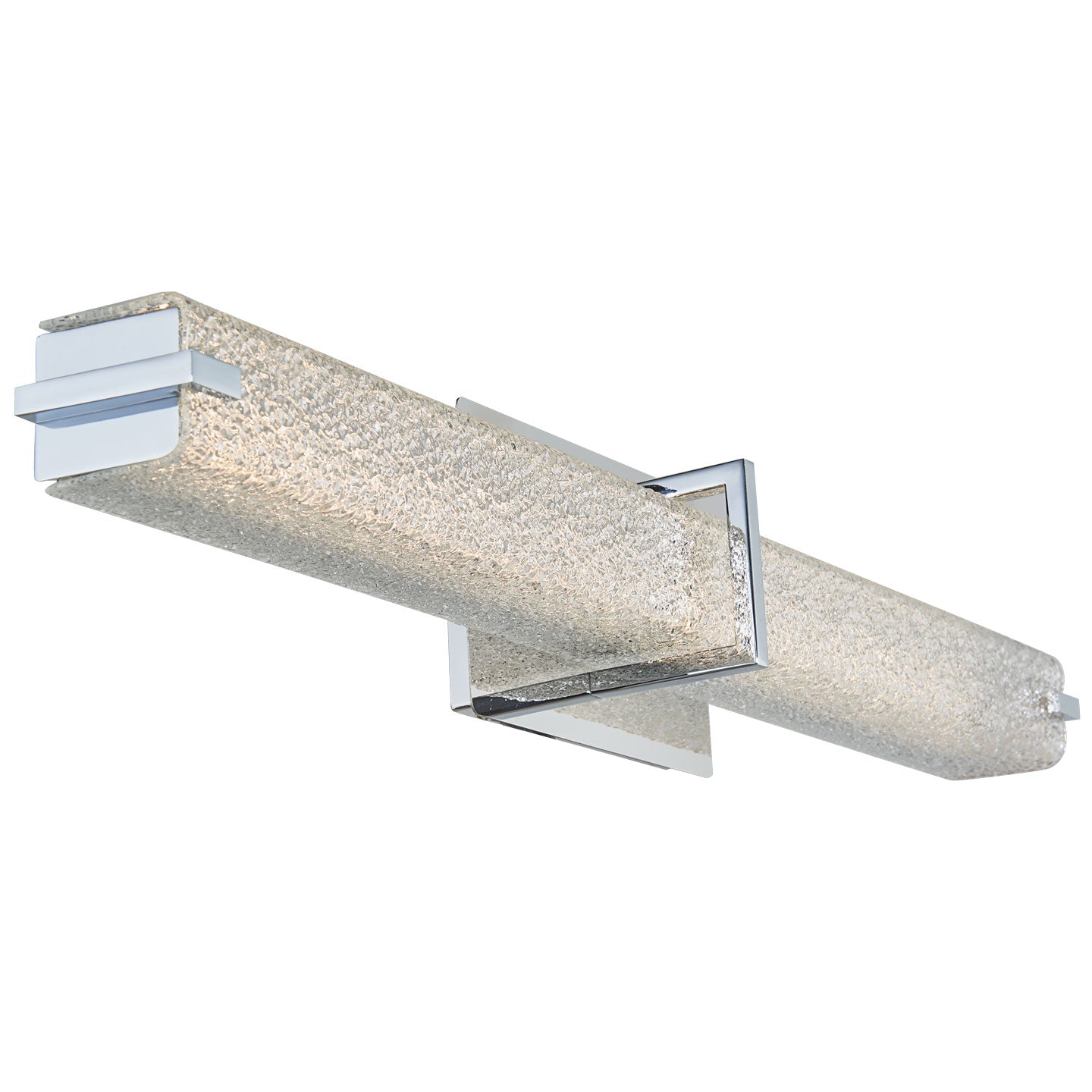 Abra Lighting Squire Square Water Glass LED Vanity