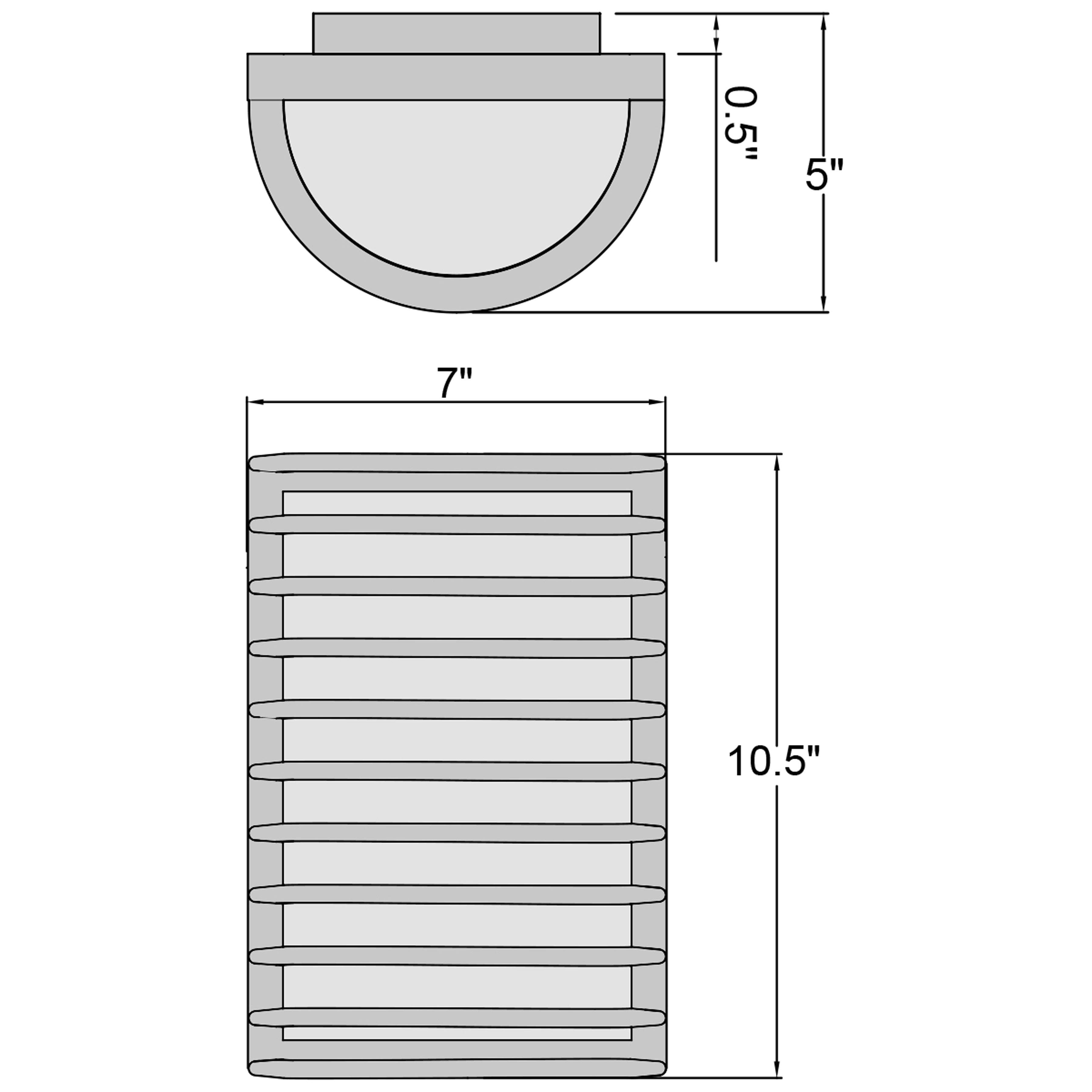 black led wall mount