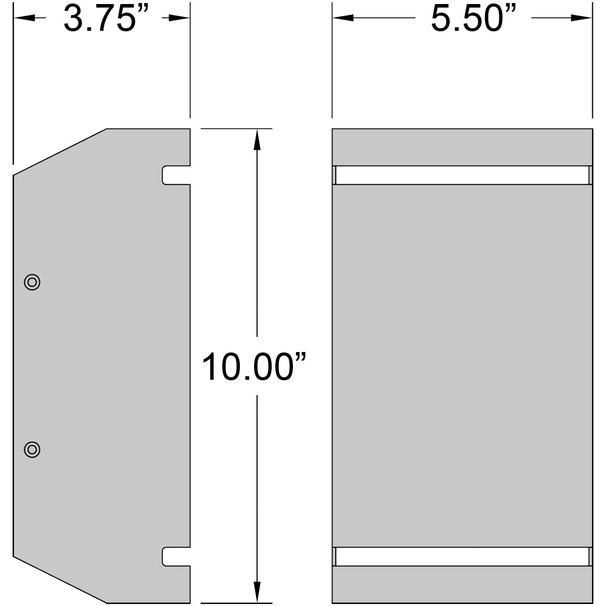 satin led wall mount