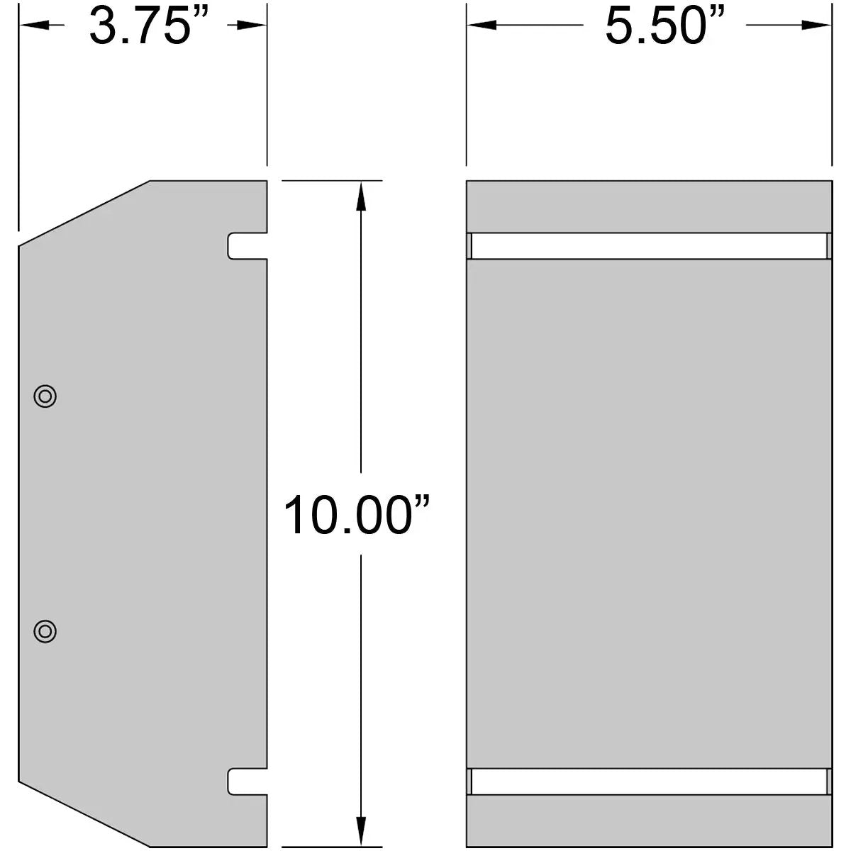 satin led wall mount