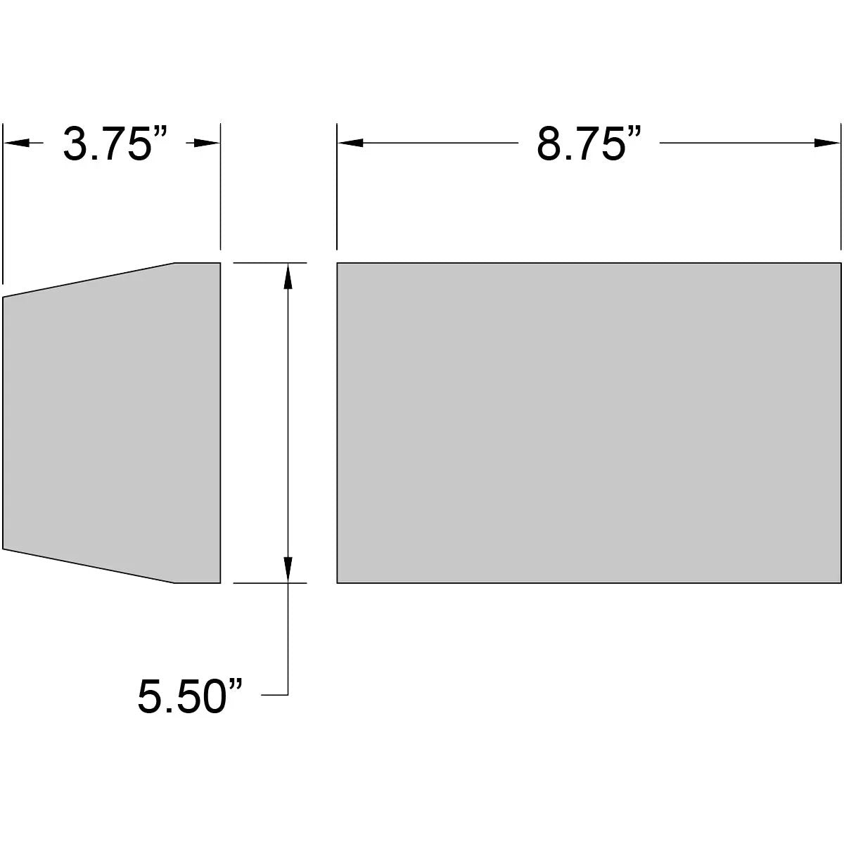 satin led wall mount