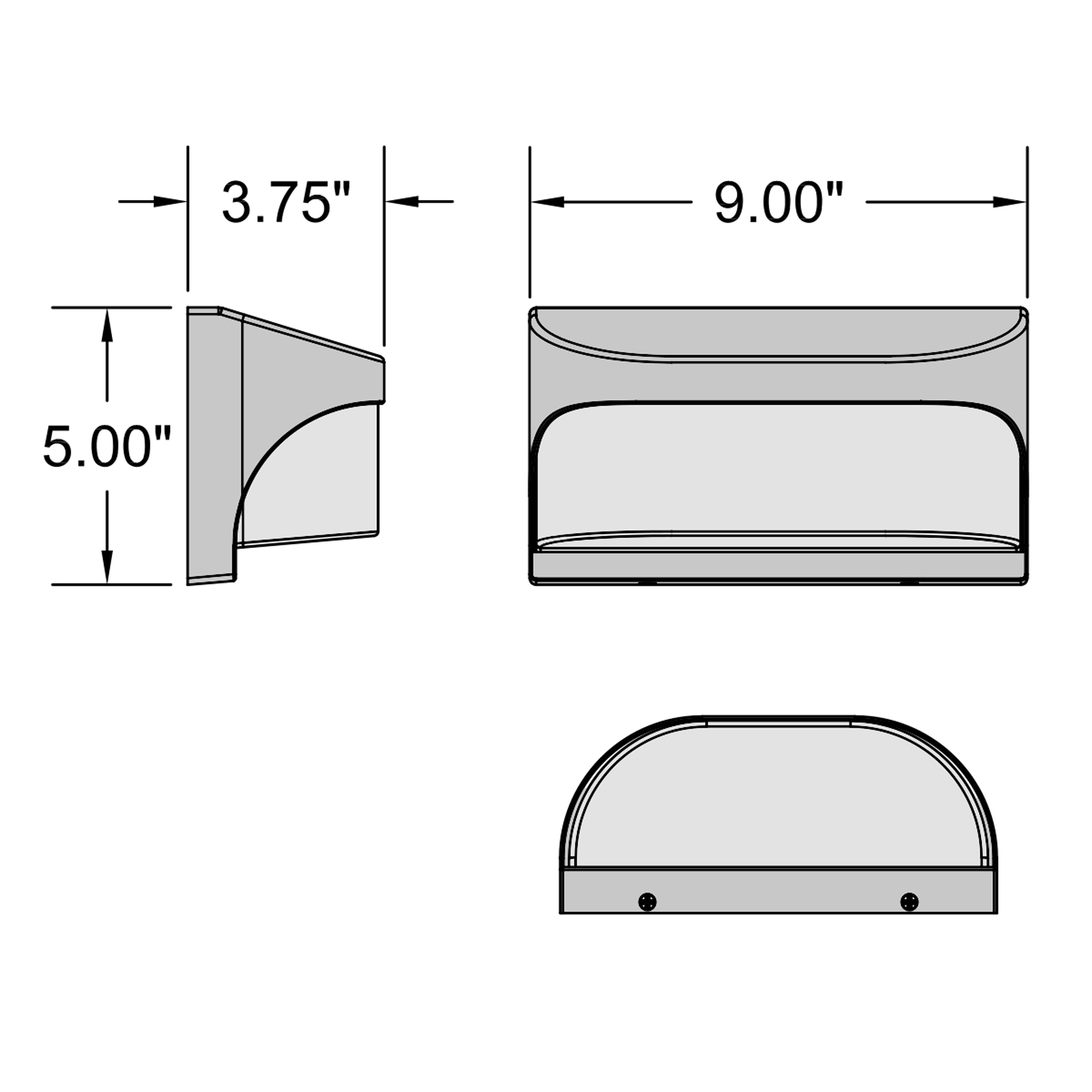 white led wall mount