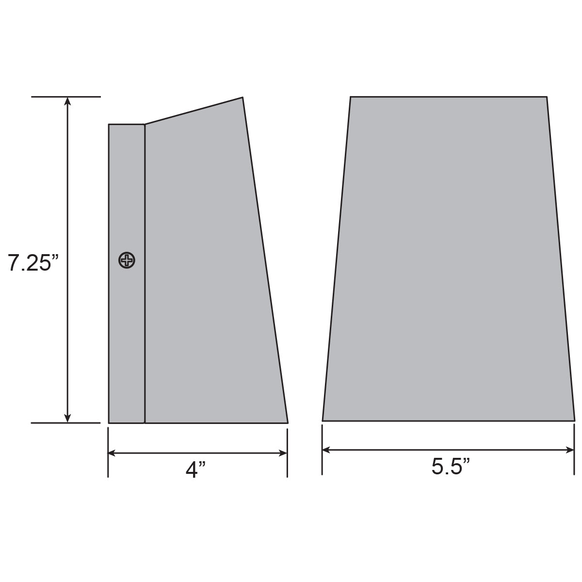 black led wall mount