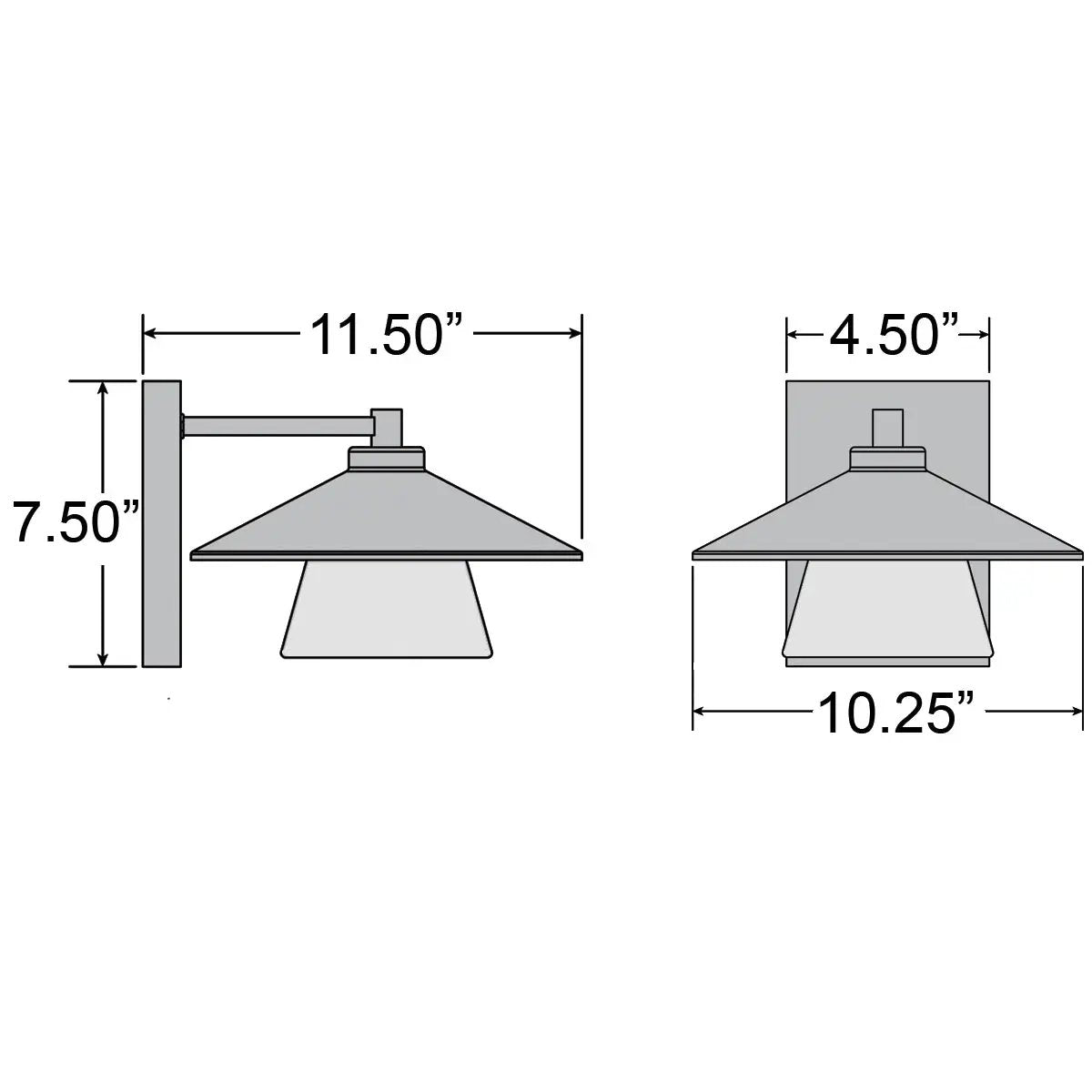 satin led wall mount