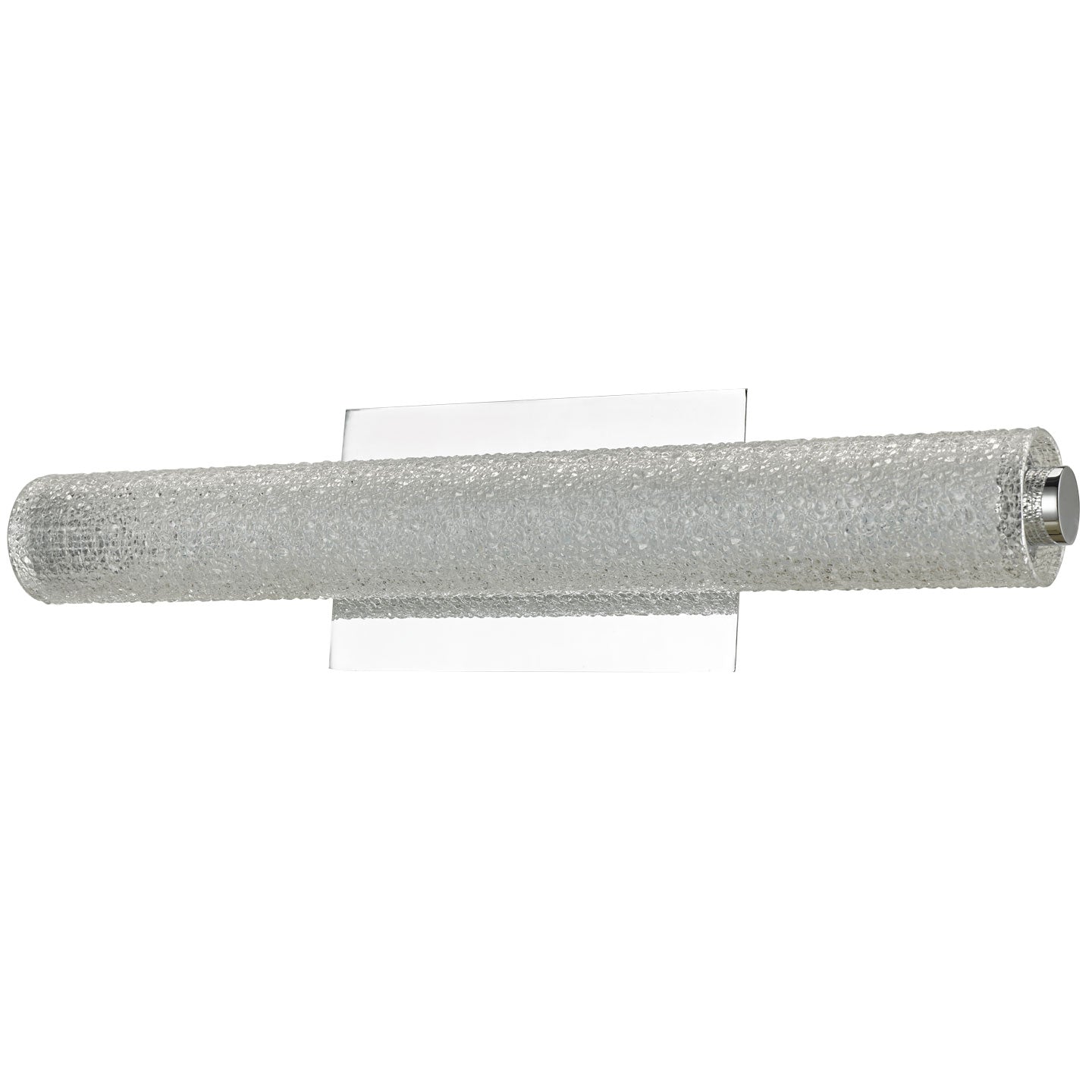 Abra Lighting Radius 20" Hand Blown Diamond Glass Tube LED Vanity