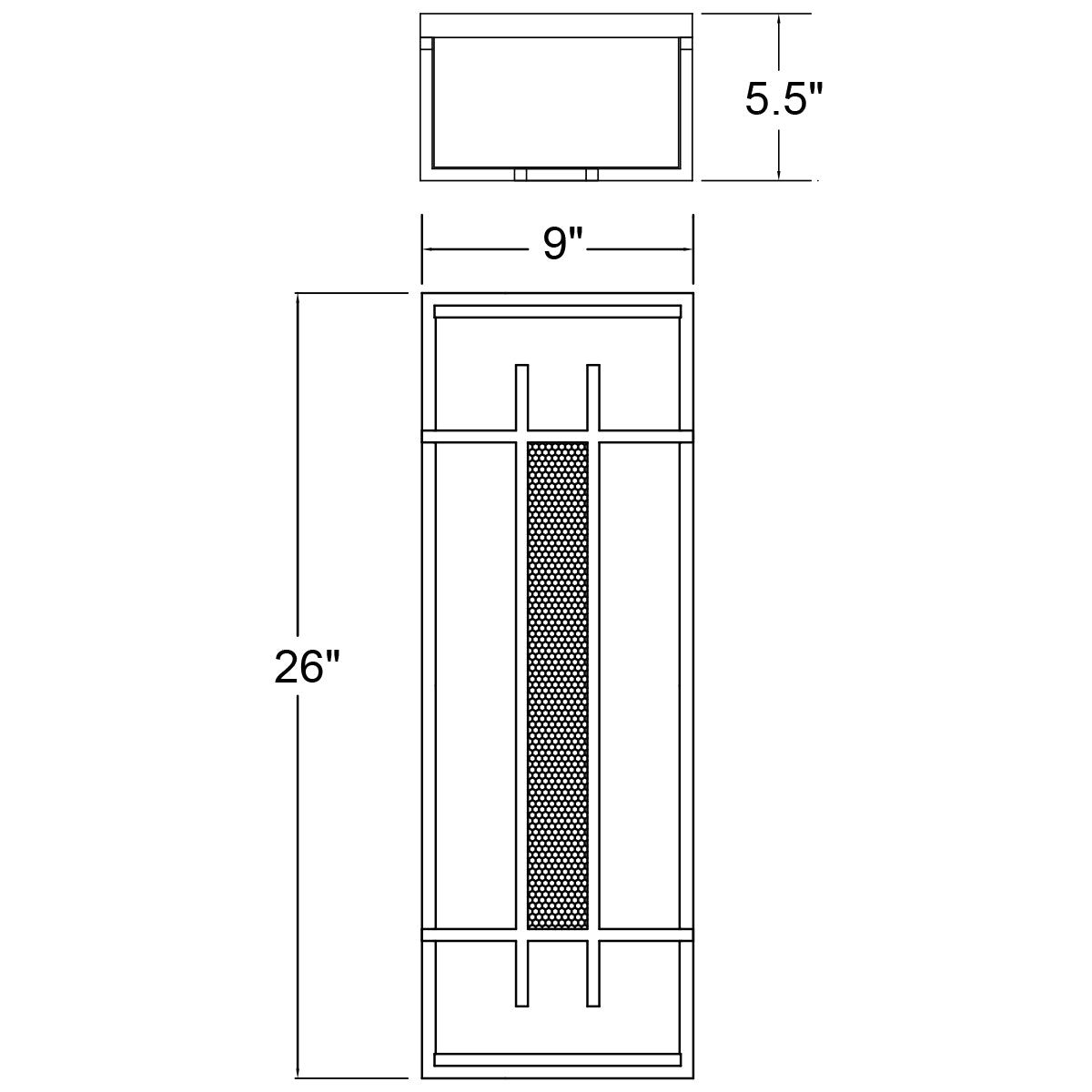 bronze led wall mount