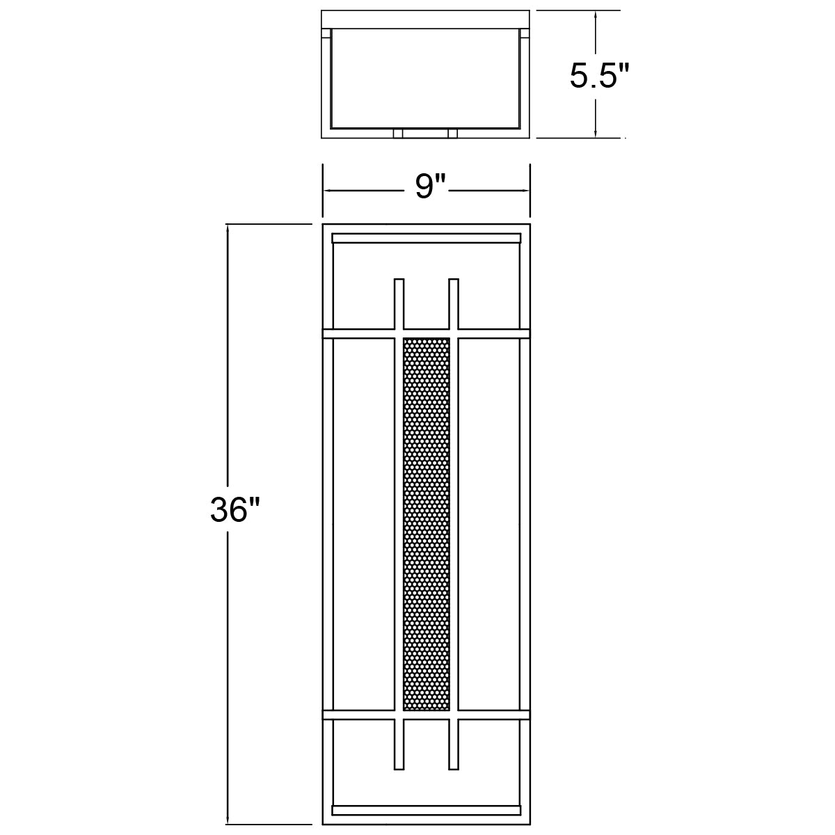 bronze led wall mount